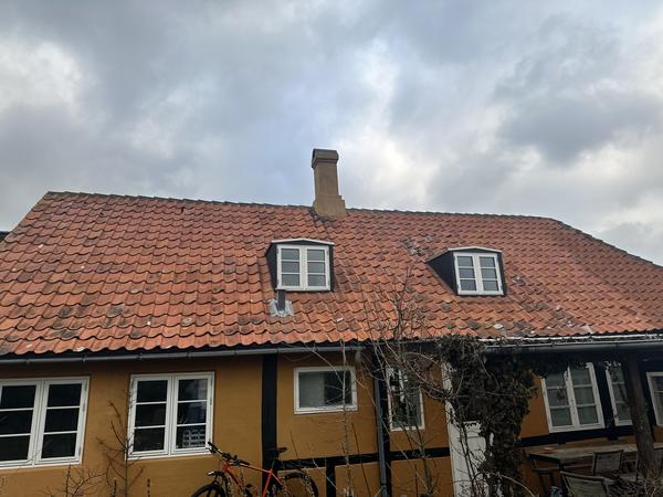 Pudsning af facade og udbedring af tegltag