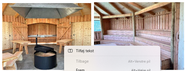 Flisebelægning til gangsti og bålhytte