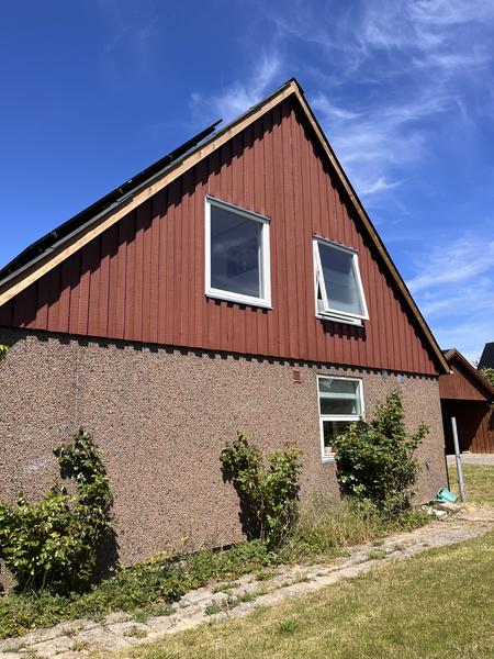 Udvendigt malerarbejde af gavle og carport med sku