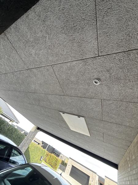 Installation af spots i carport og lampeudtag