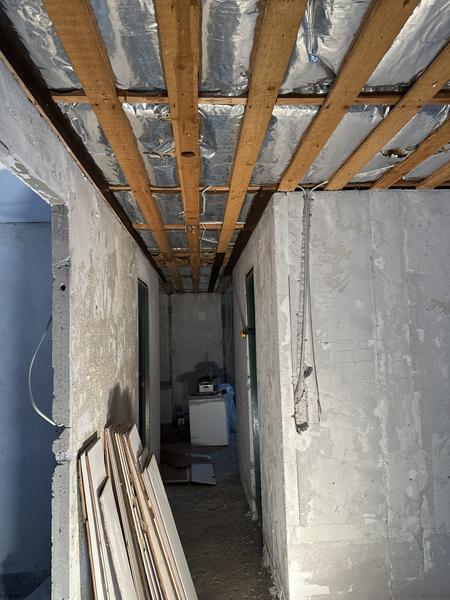 Opsætning af loft, etablering af gulv & gulvvarme