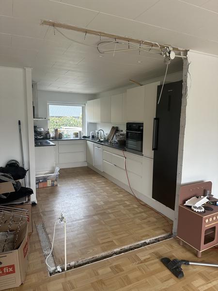 Etablering af undergulv, gulvvarme og parketgulv