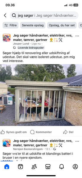 Renovering af udestue