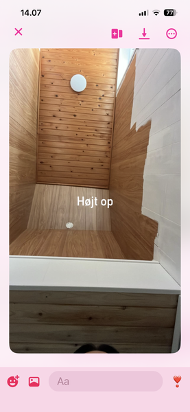 Maling af trappeopgang i finer træ