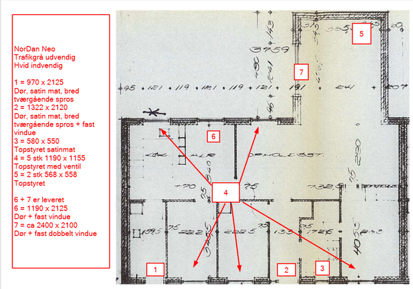 Montering af vinduer og opsætning af skillevæg