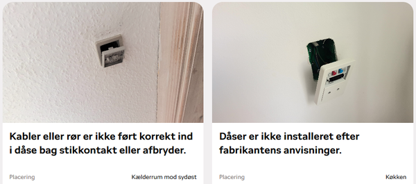 Rettelse af fejl fra elrapport