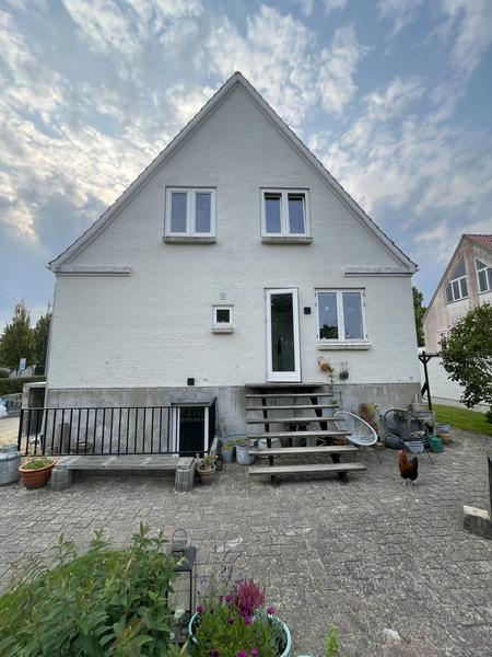 Våd sandblæsning af husfacade
