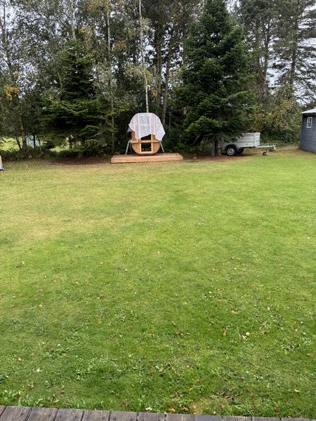 El-tilslutning af have-sauna